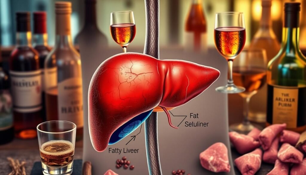 Chronic Alcohol Consumption and Liver Fat