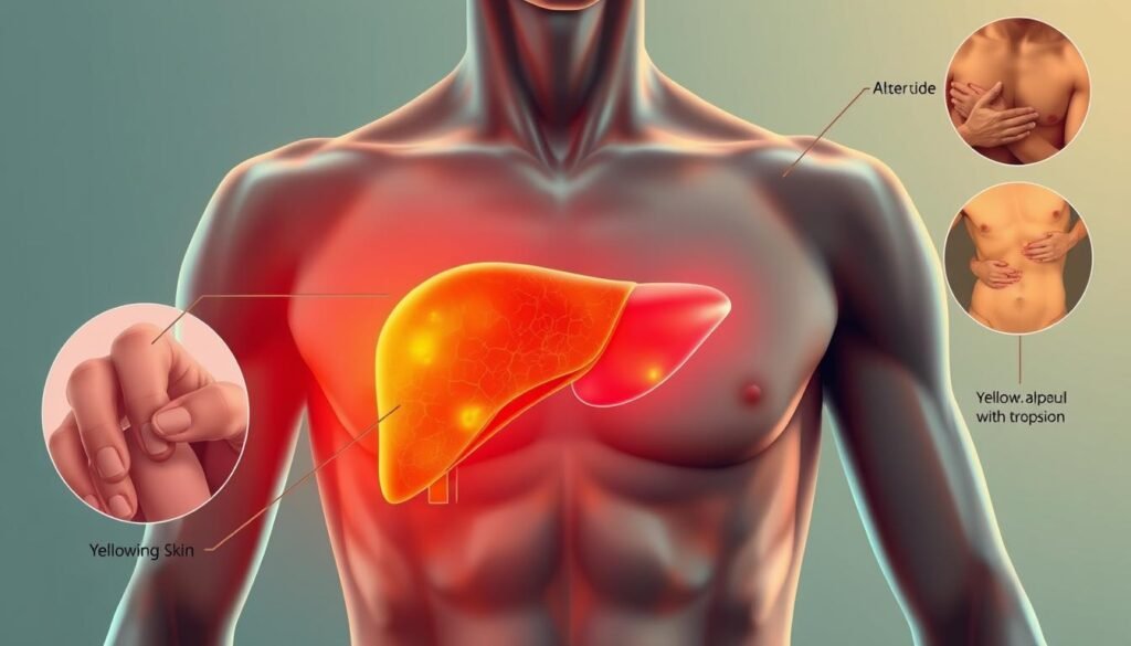 Symptoms of an inflamed liver
