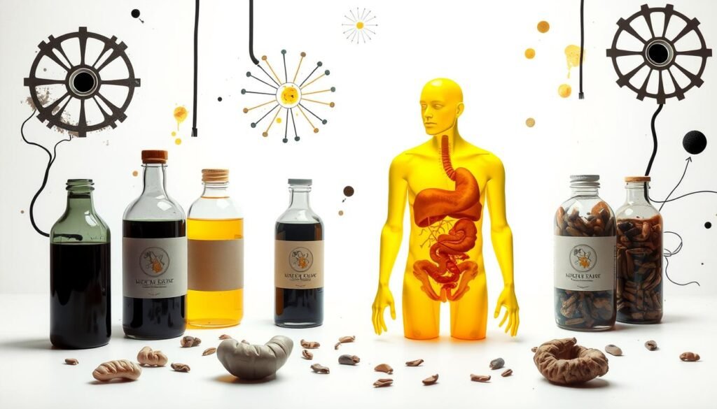 jaundice, dark urine, pale stools, symptoms of liver disease