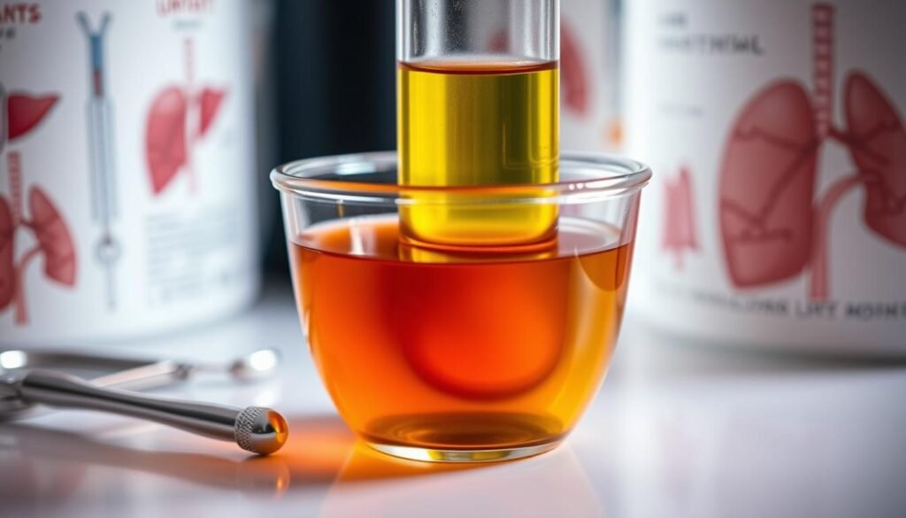 liver disease urine
