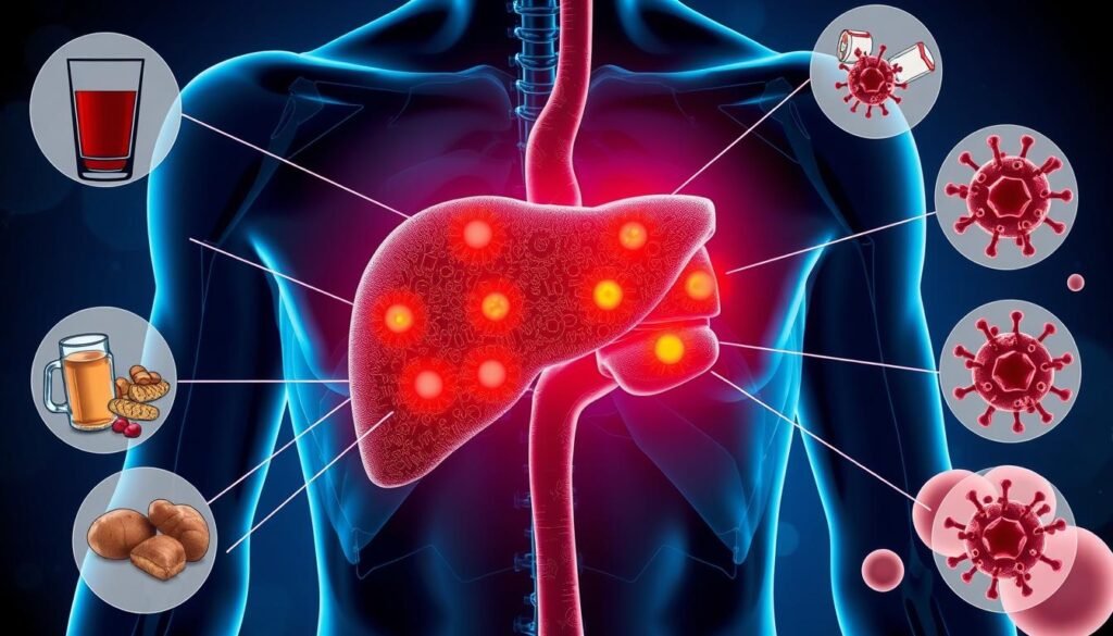 liver pain causes