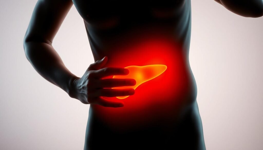 liver pain location