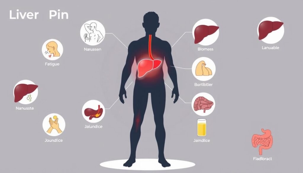 liver pain symptoms and signs