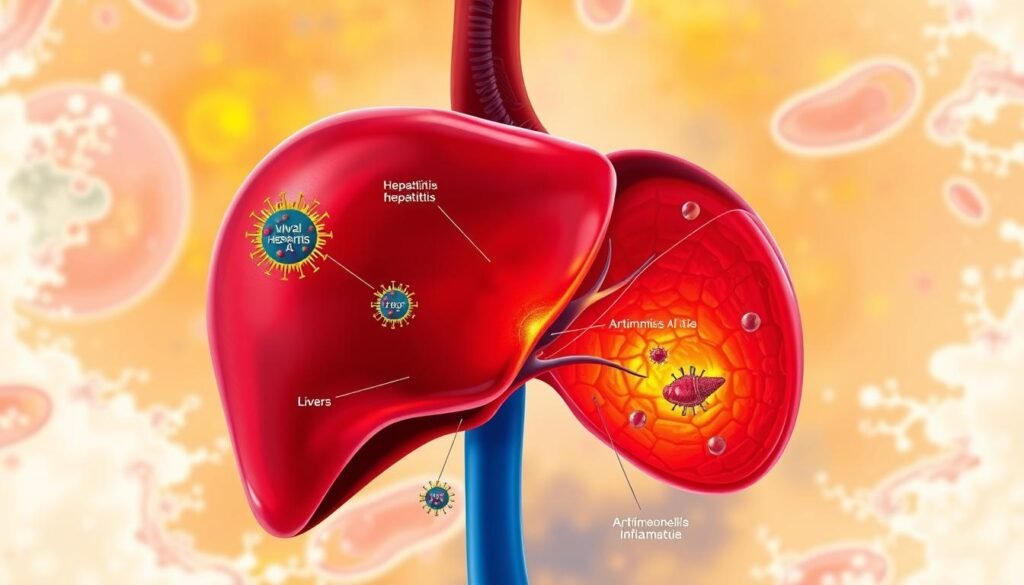 viral hepatitis and autoimmune hepatitis causes