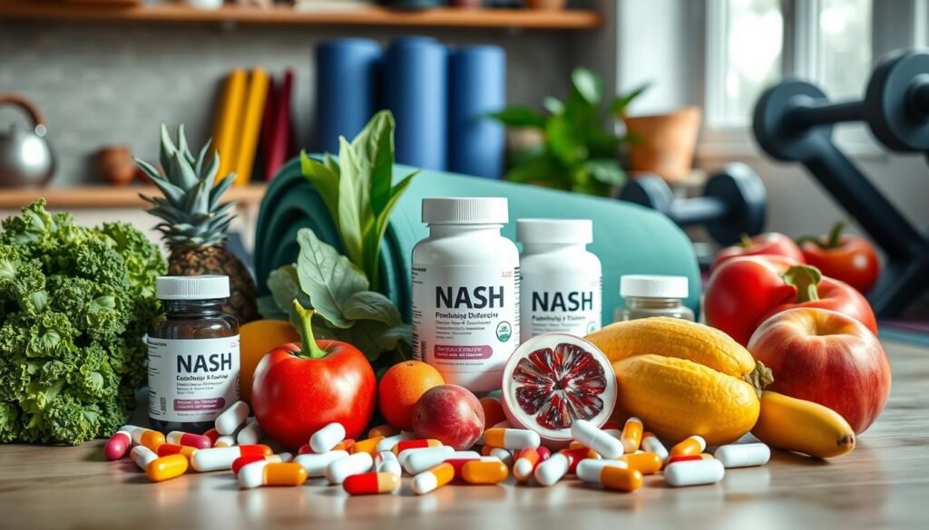 NASH medications and lifestyle modifications for NASH management